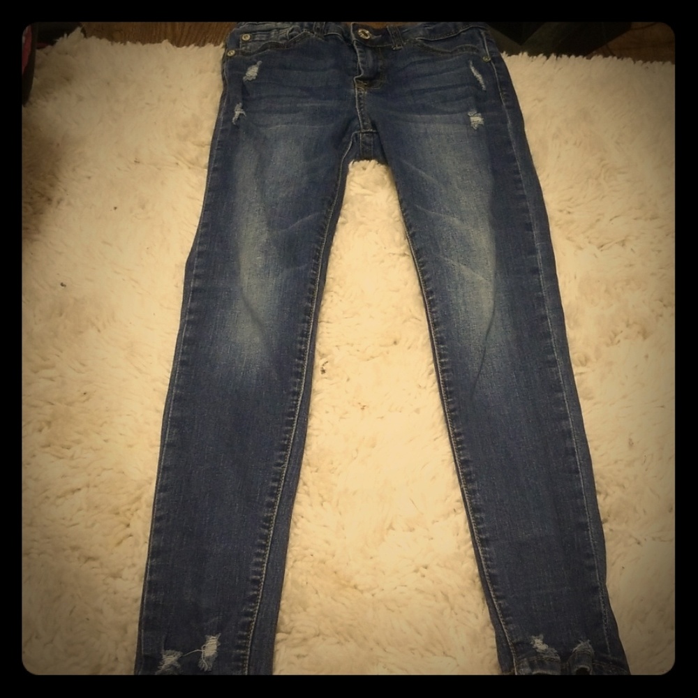 Girls 7 for all mankind the ankle skinny Jean's